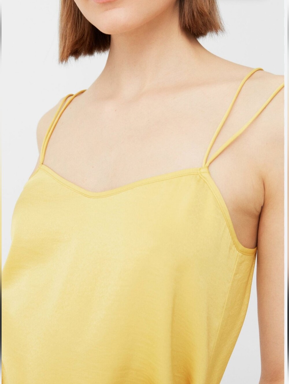 ⭐️PRICEDROP⭐️MASSIMO Dutti Silky lemon tank NWT - Picture 2 of 11